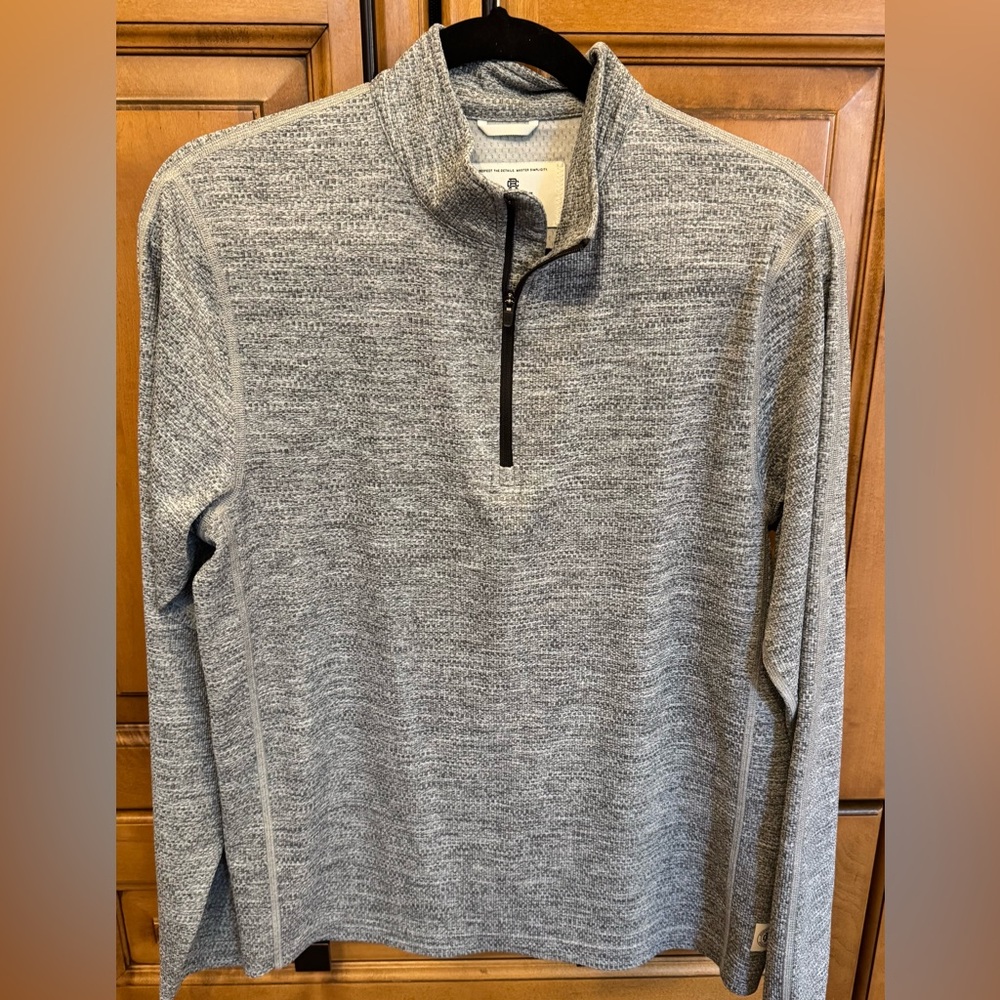 Men's Gray Quarter-Zip Sweater